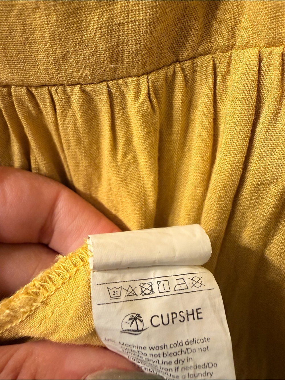 Cupshe Yellow Twist-Front Maxi Dress - Picture 6 of 6